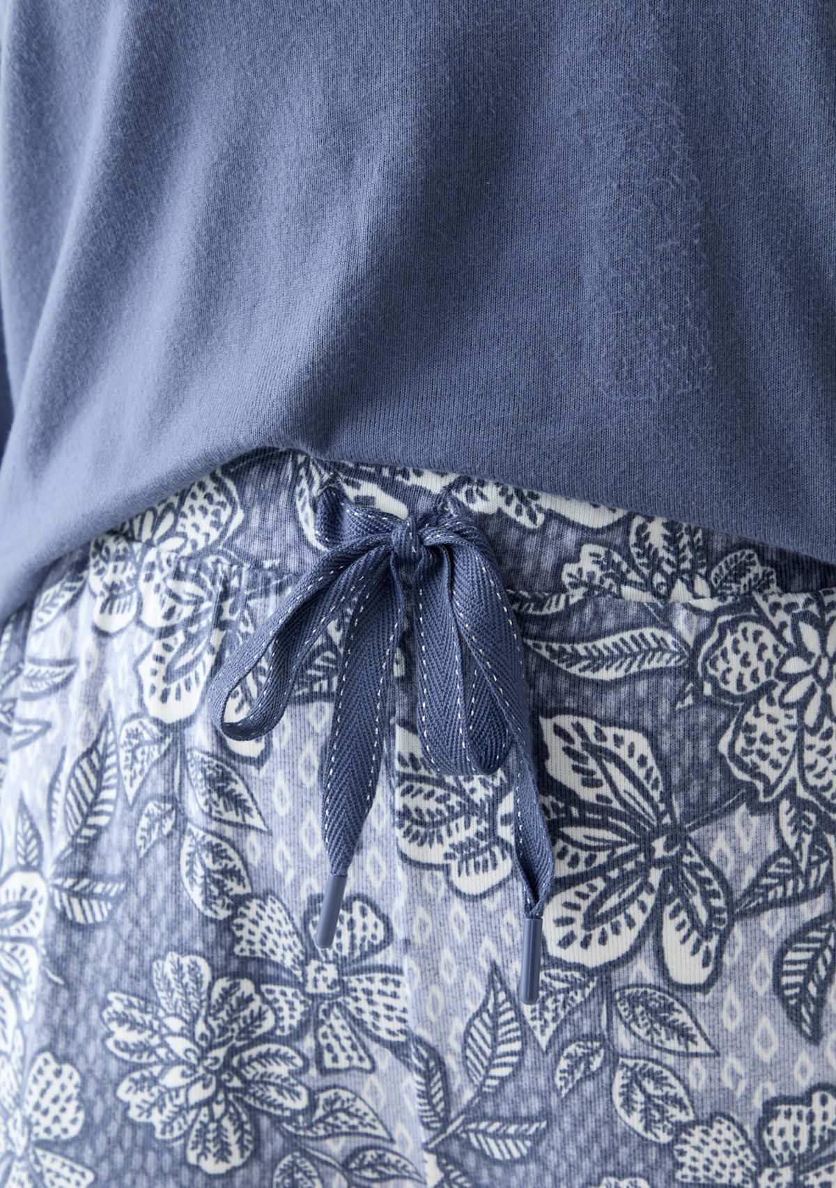 Plus Size Knit Folded Pajama Set