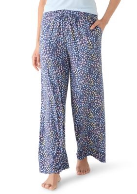 Wonderly Women's Wide Leg Pajama Pants, Large