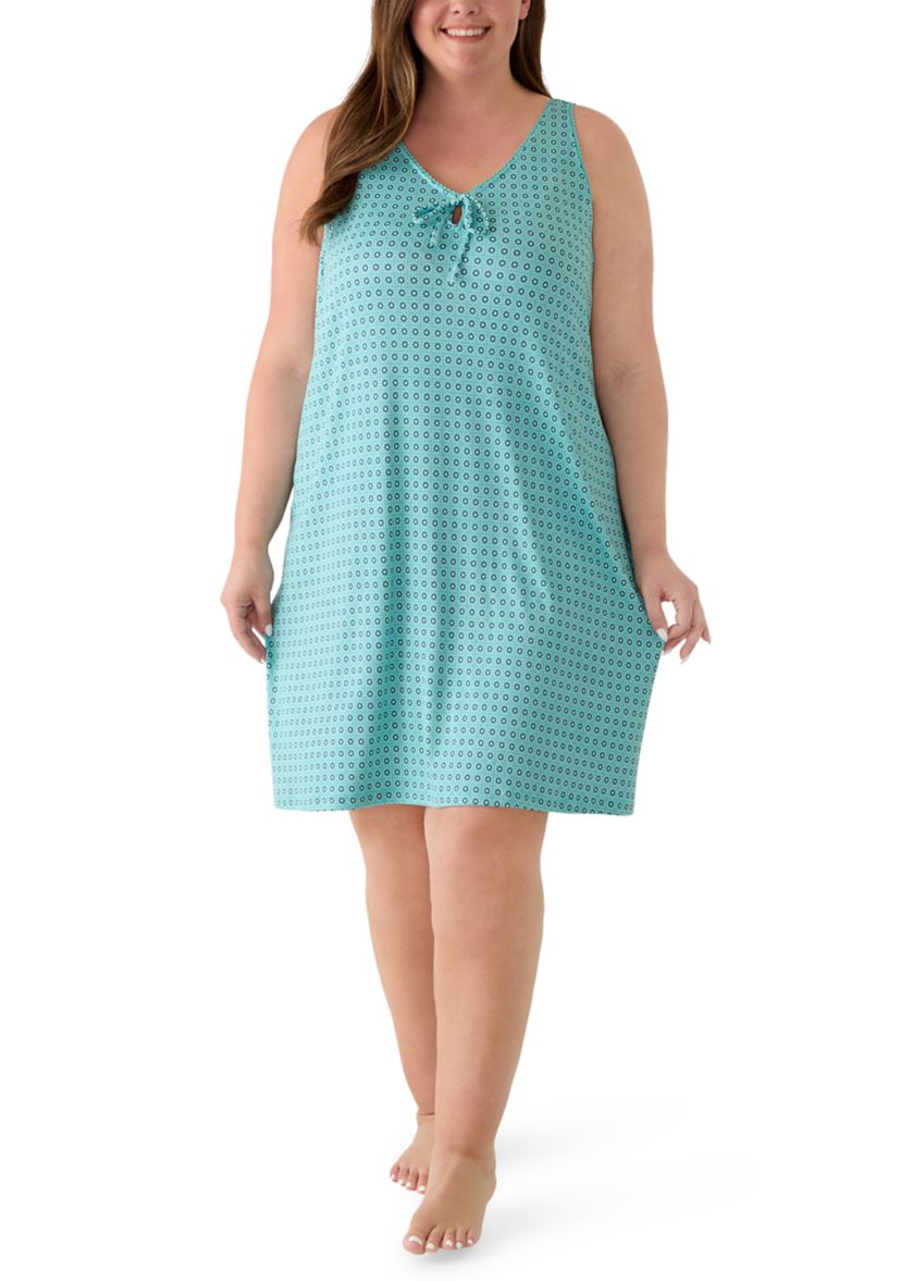 night dress for ladies plus size Women's Satin Nightgown Plus Size Solid Long Slip Sleep Dress
