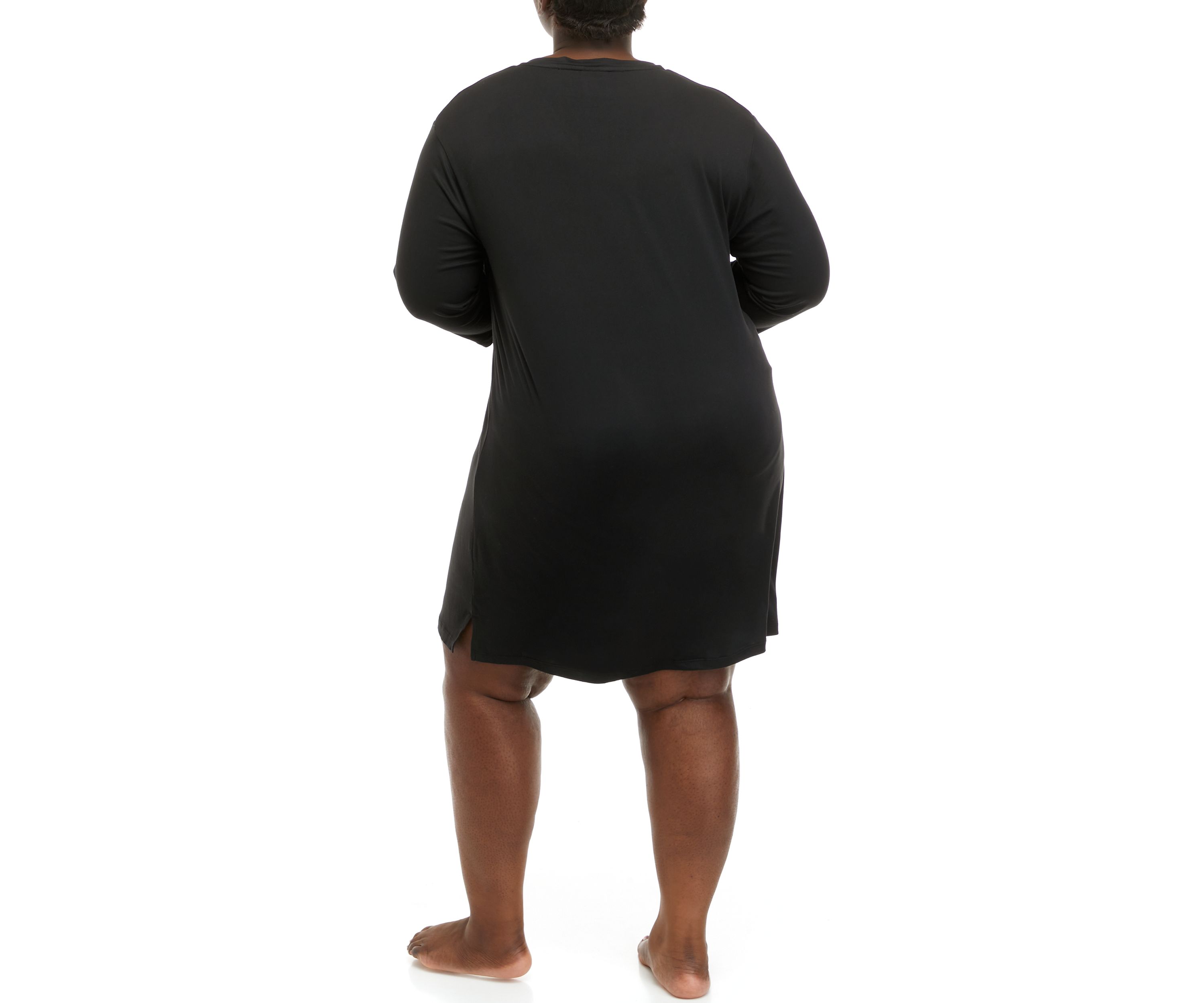 Plus Size 3/4 Sleeve Sleep Shirt 