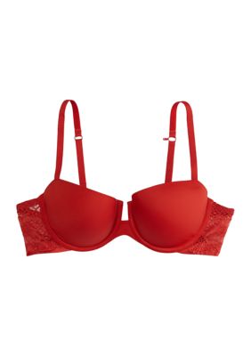 Virtual lace push-up bra