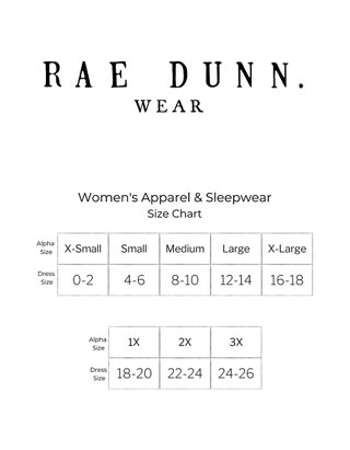 Rae Dunn Women's Long Sleeve THINK HAPPY Graphic Top and Jogger Pajama Set