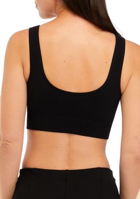 Pepperika Women Cotton Non Wired Non Padded Crop Top Sports Bra with Full  Coverage Combo (Pack of 2) Black : : Fashion