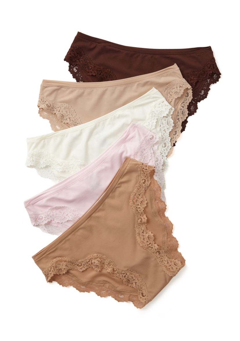 Fits Everybody Lace Bikini Panty - 5 Pack