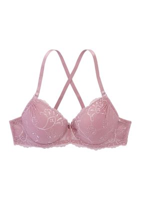 Buy Melisa Victorian Women's Lace Bra- Medium Cup Coverage Bra- Wire Free-  Non-Padded Lace Bra