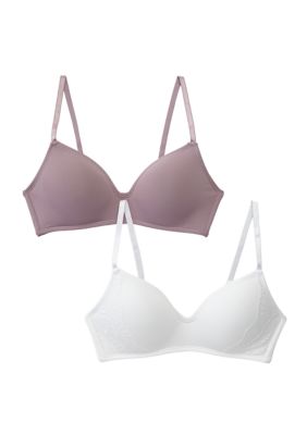 Cushion Comfort Wire Free Contour Bra - 2 Pack