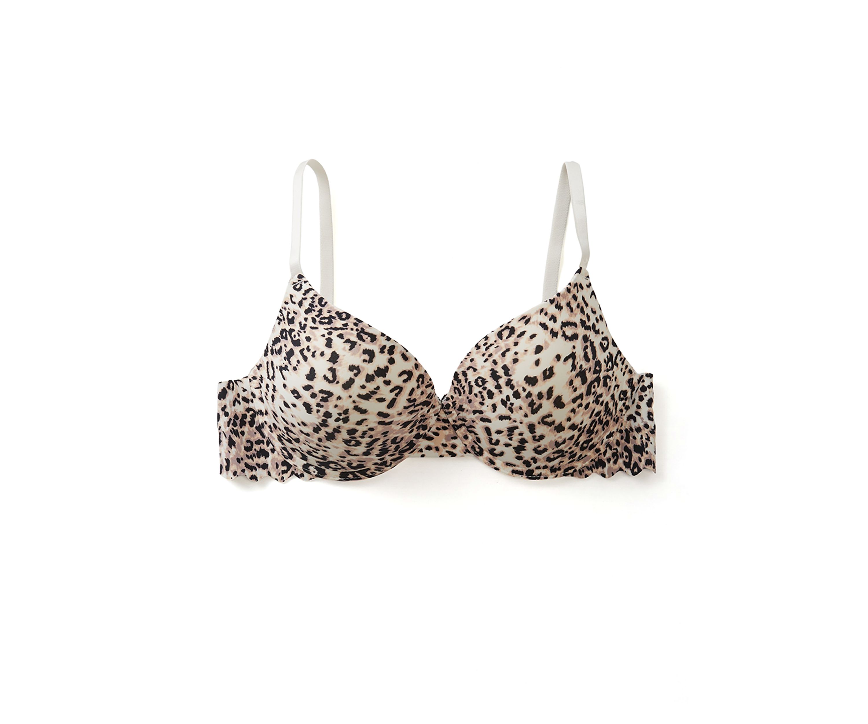 Scalloped Edge Push Up Demi Bra