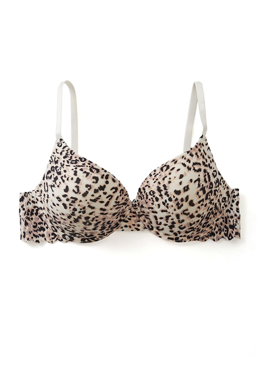 Scalloped Edge Push Up Demi Bra