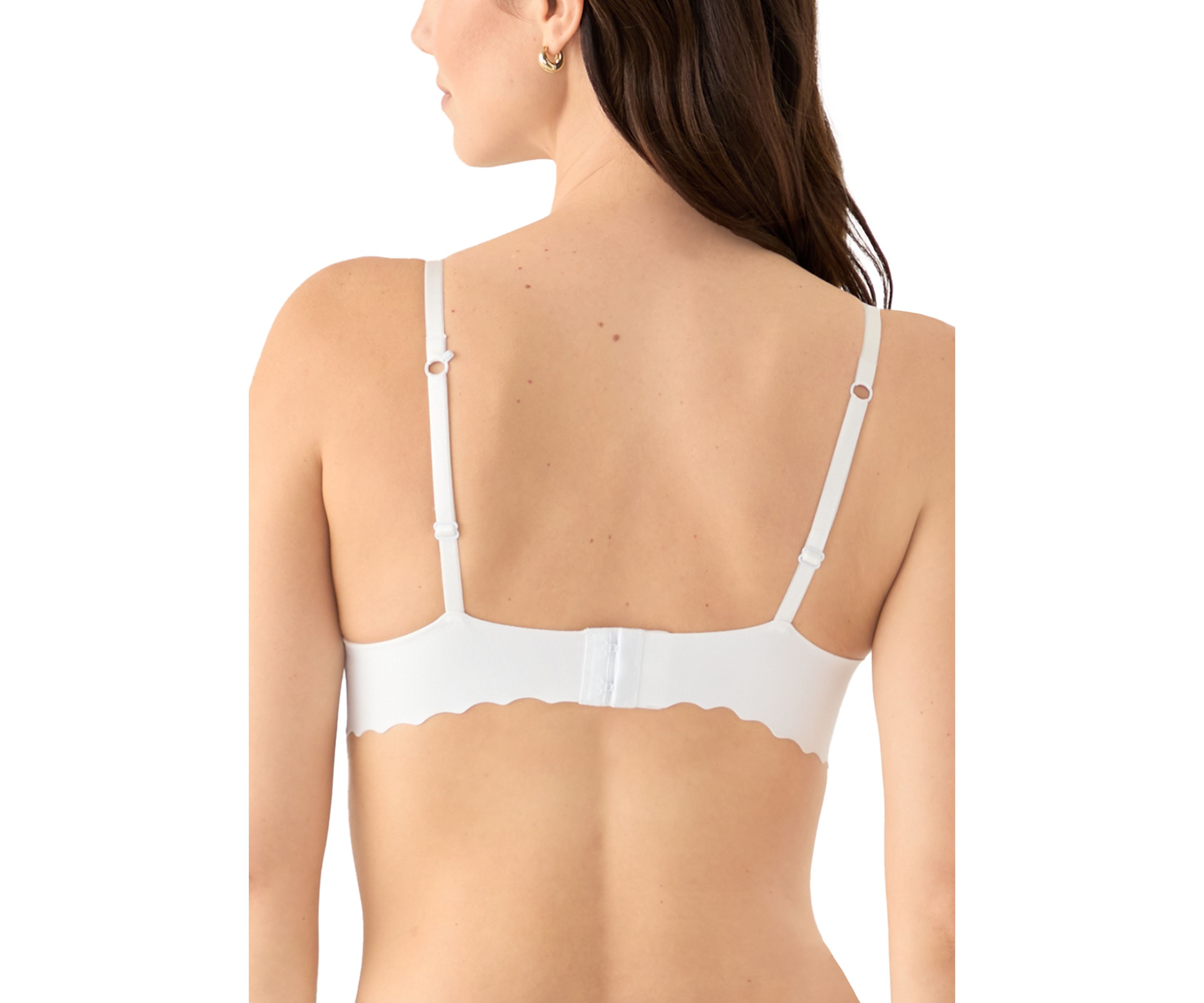 Lace Scalloped Edge Lift Wire Free Bra
