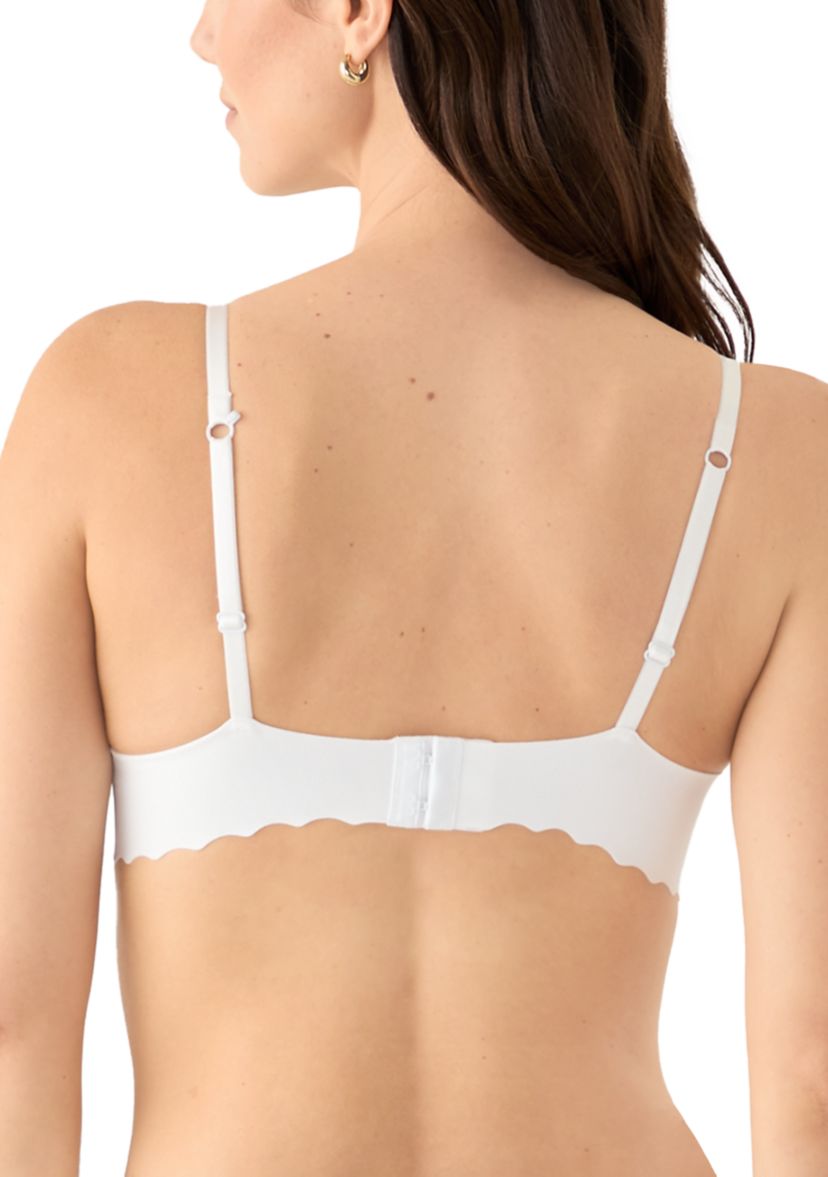 Lace Scalloped Edge Lift Wire Free Bra