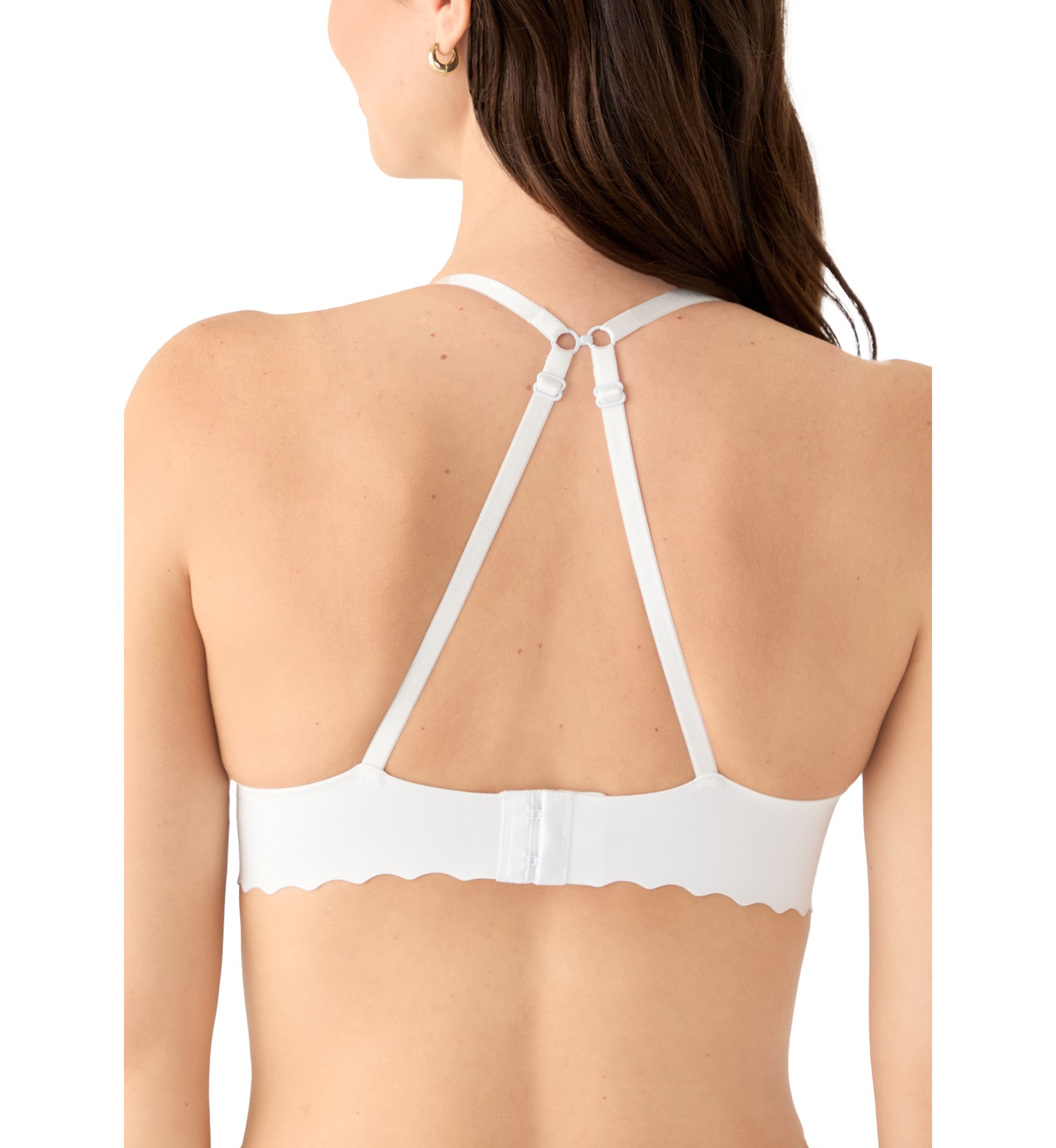 Lace Scalloped Edge Lift Wire Free Bra