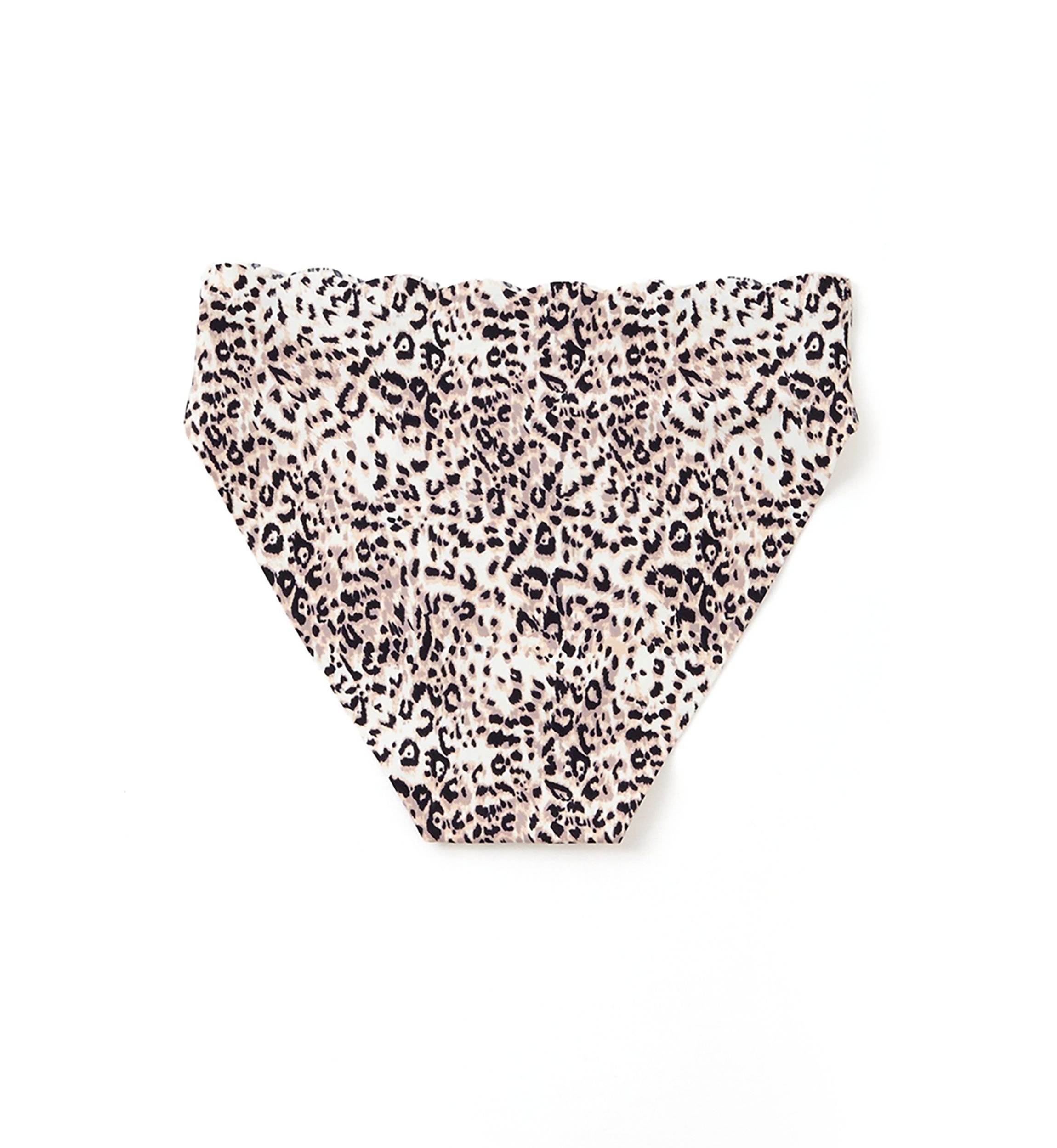 Scalloped Edge Printed High Cut Briefs