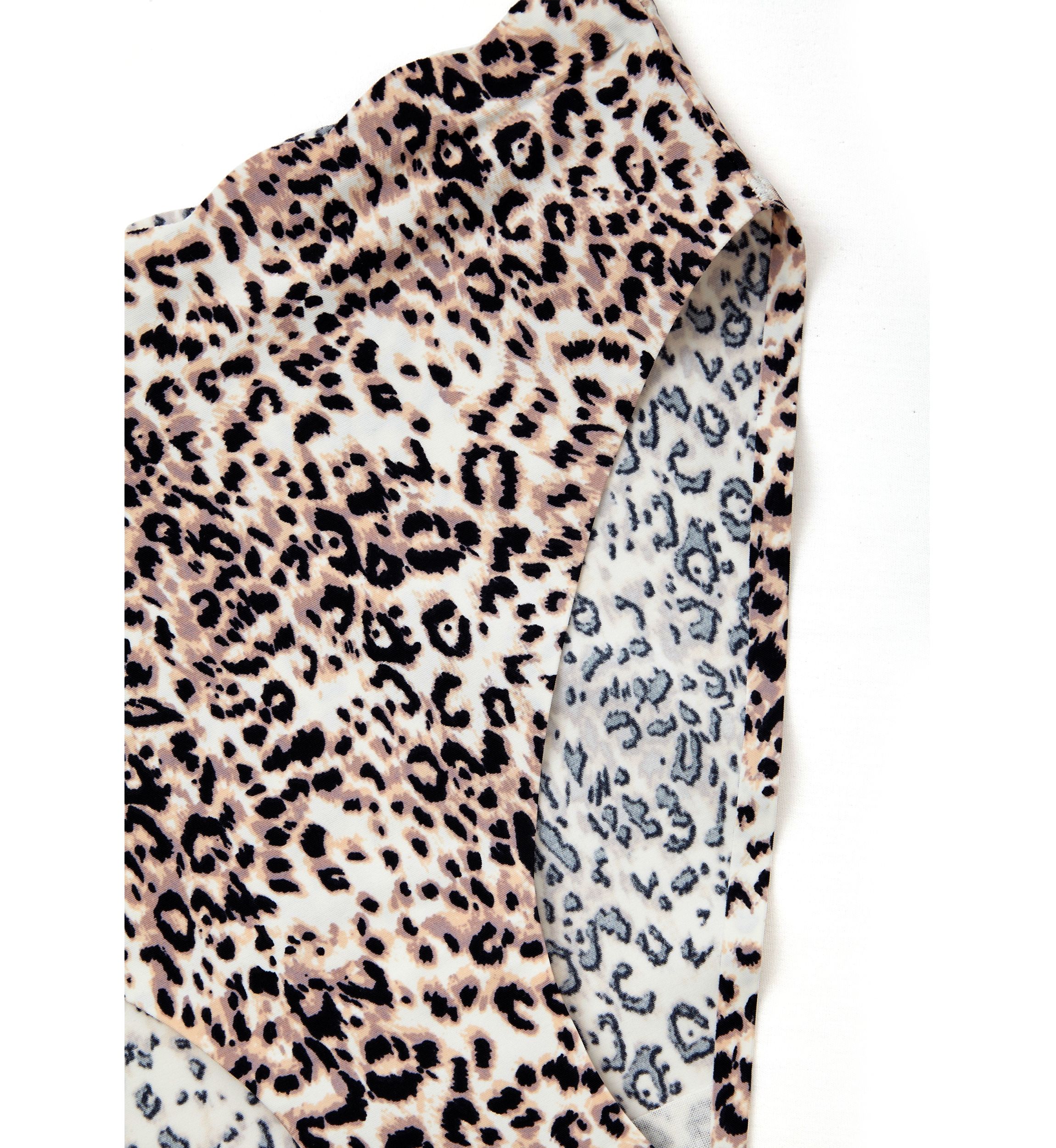Scalloped Edge Printed High Cut Briefs