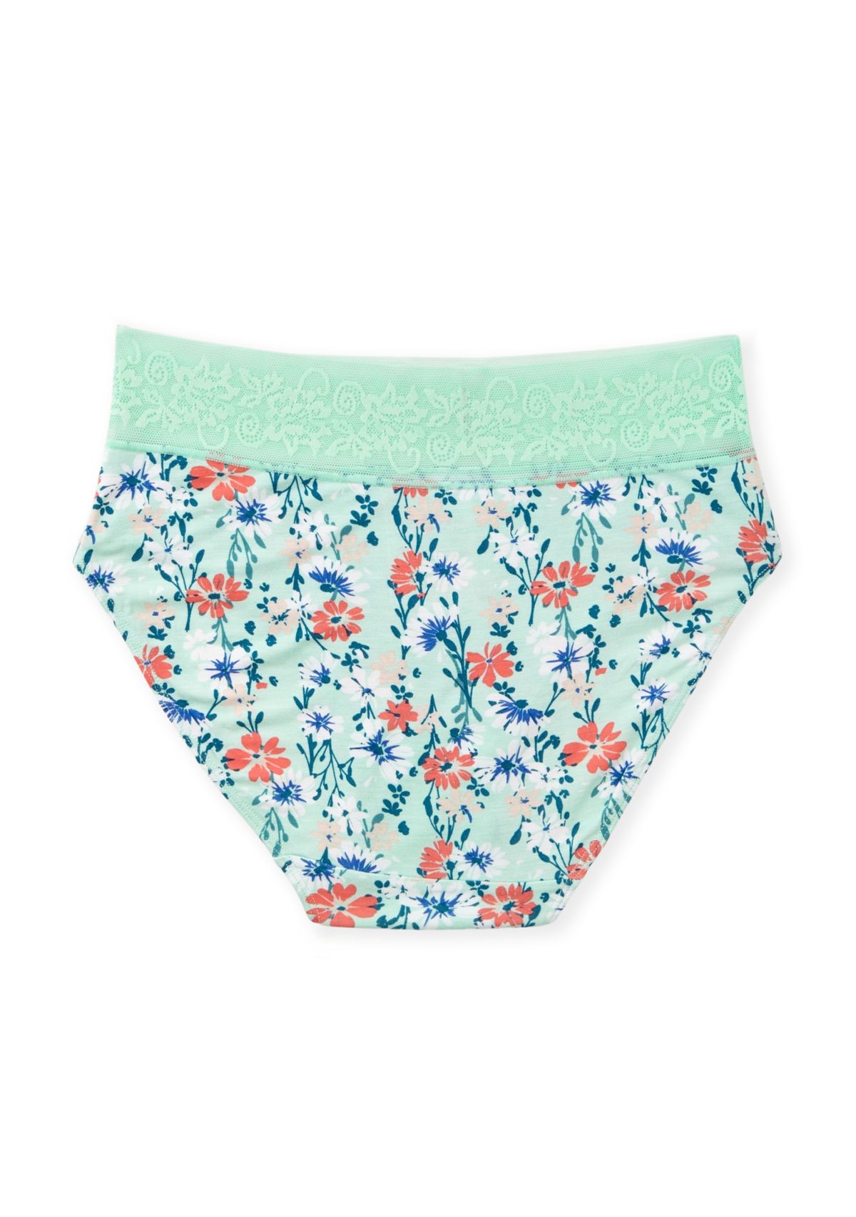 Lace Waist Soft Comfort High-Cut Brief