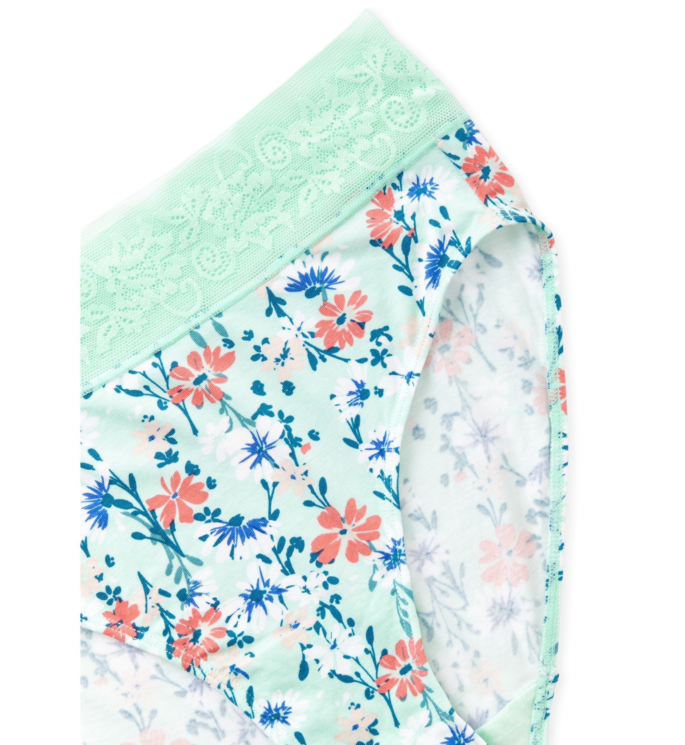 Lace Waist Soft Comfort High-Cut Brief