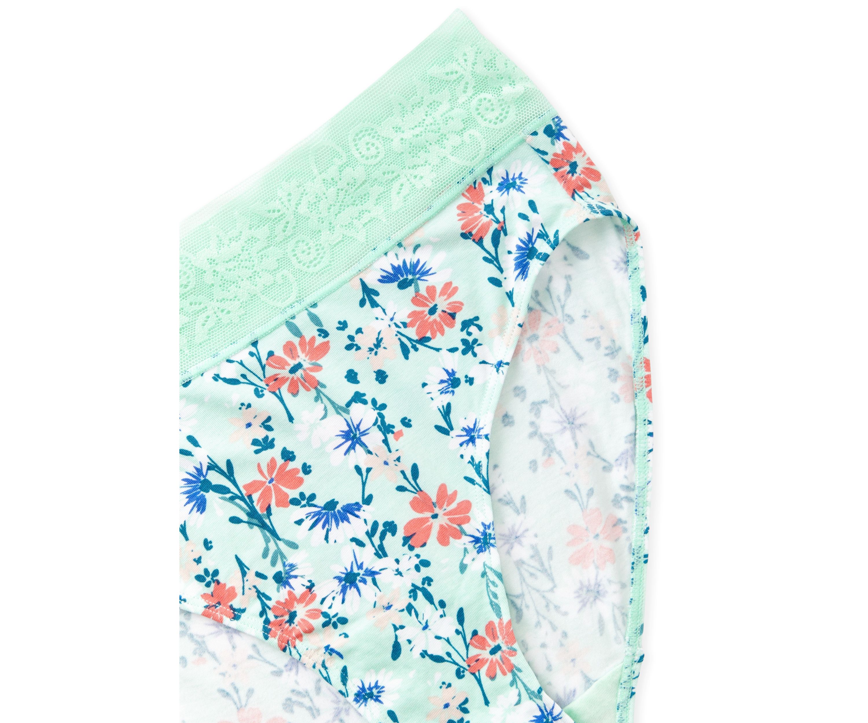 Lace Waist Soft Comfort High-Cut Brief