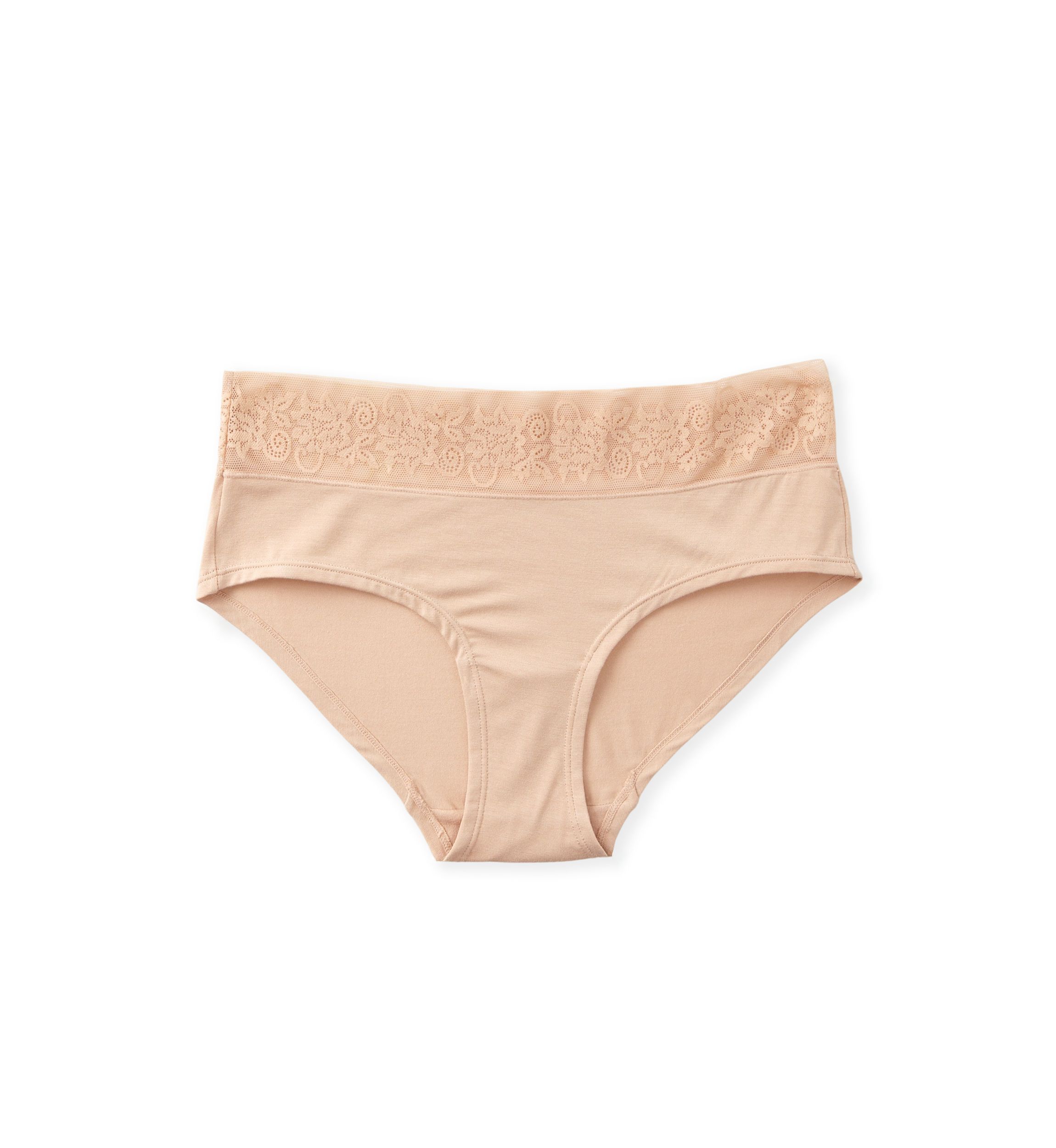 Lace Waist Soft Comfort Hipster Panty