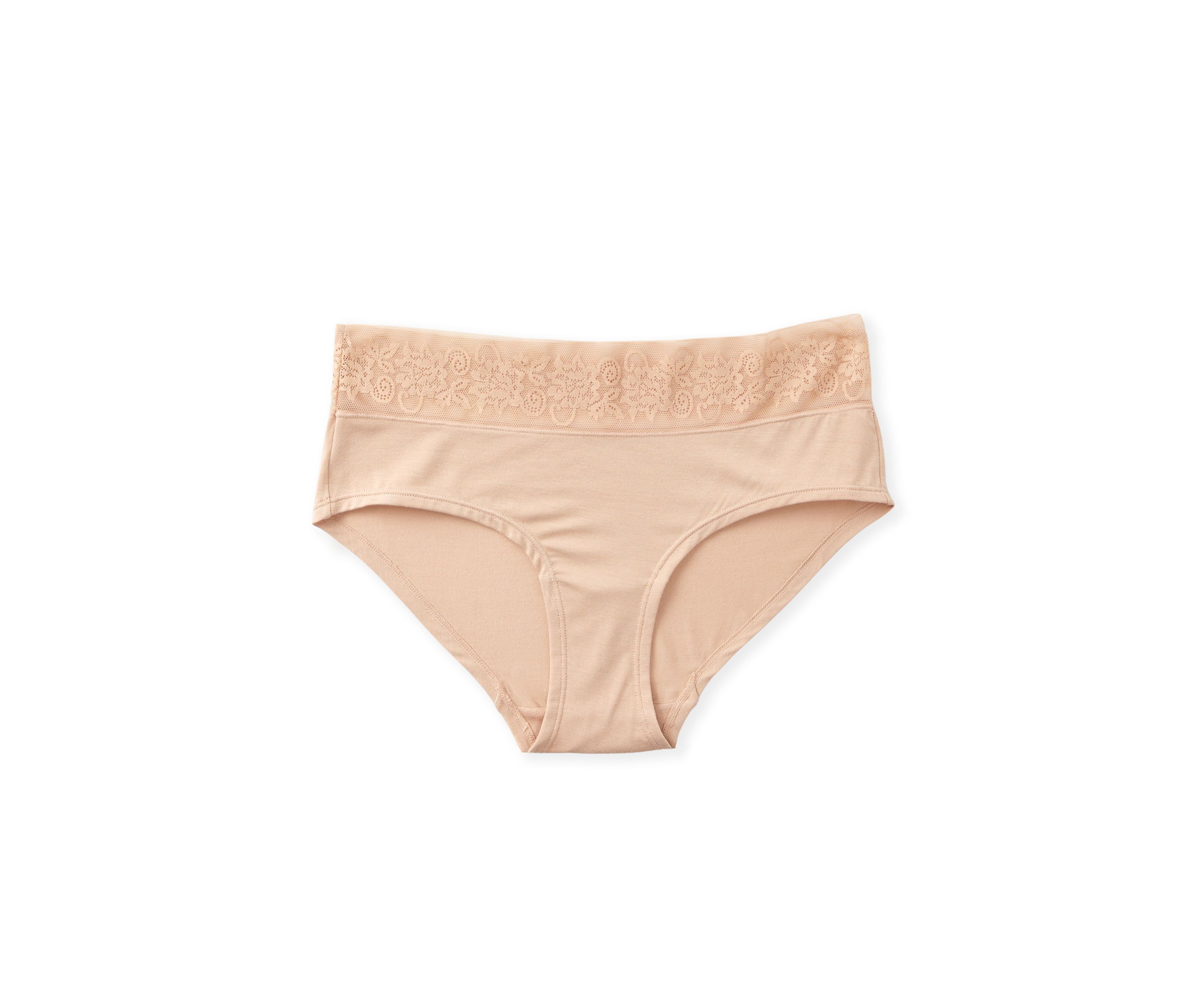 Lace Waist Soft Comfort Hipster Panty