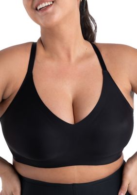 Shapermint Essentials Women's Smoothing Comfort Wireless Bra, Black, 1X