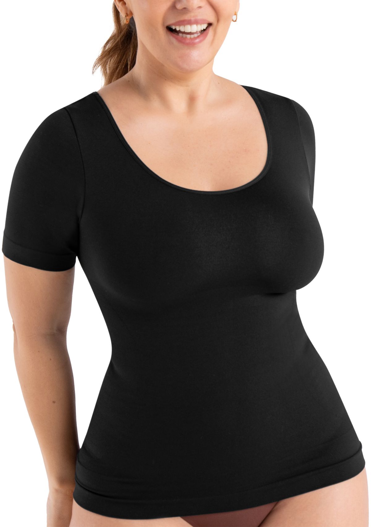  All Day Every Day Scoop Neck Shaper Top