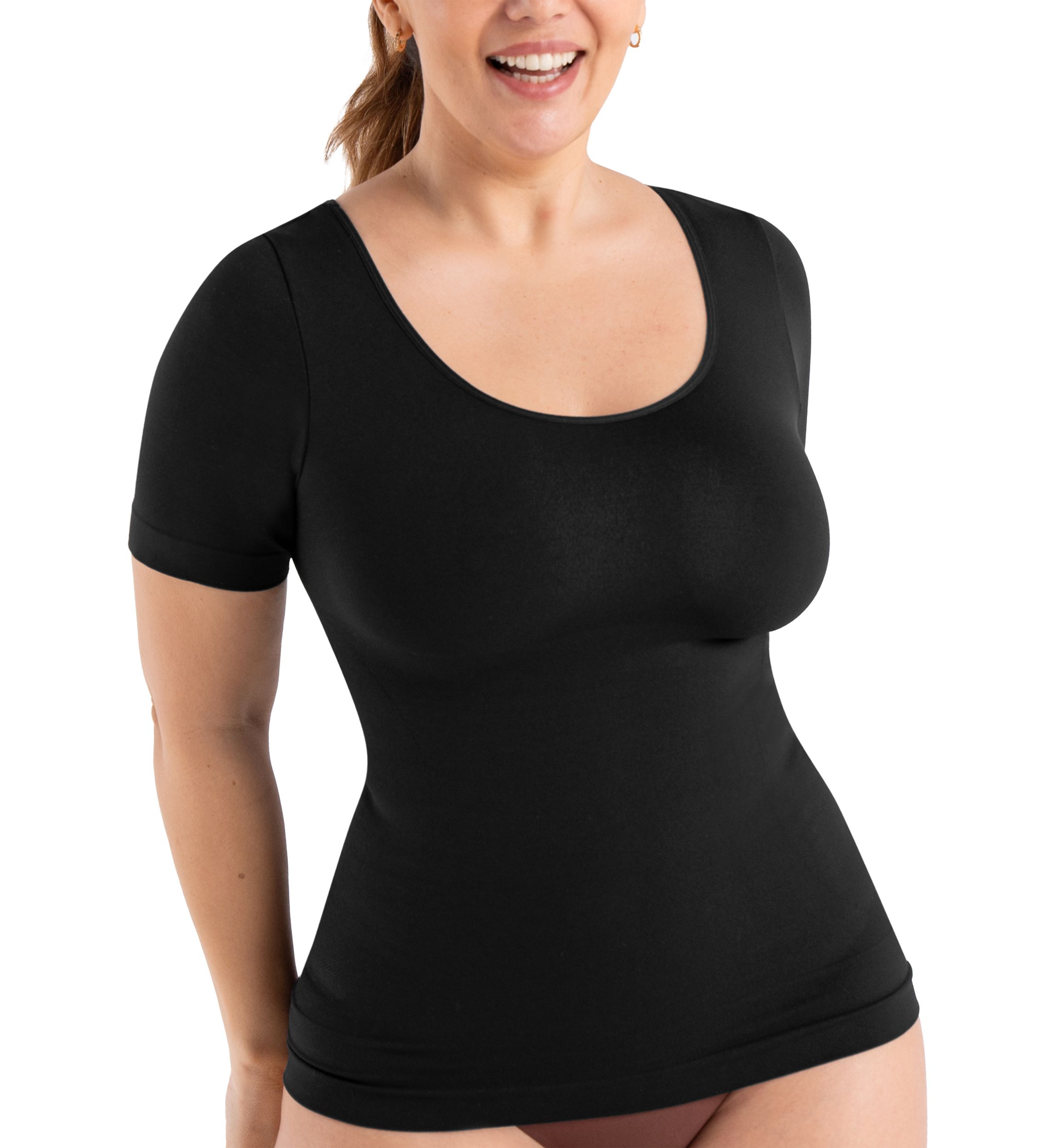  All Day Every Day Scoop Neck Shaper Top