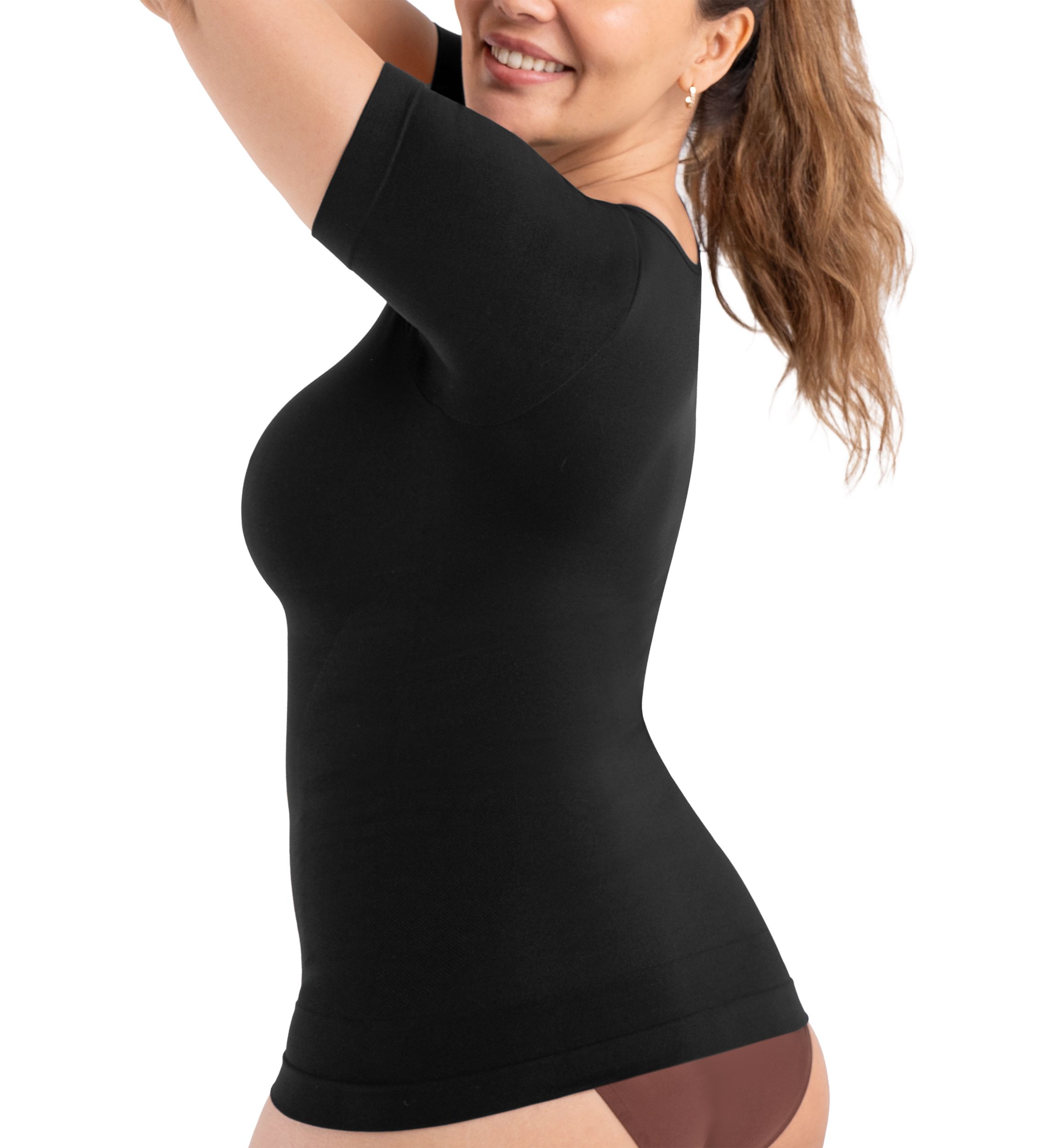  All Day Every Day Scoop Neck Shaper Top