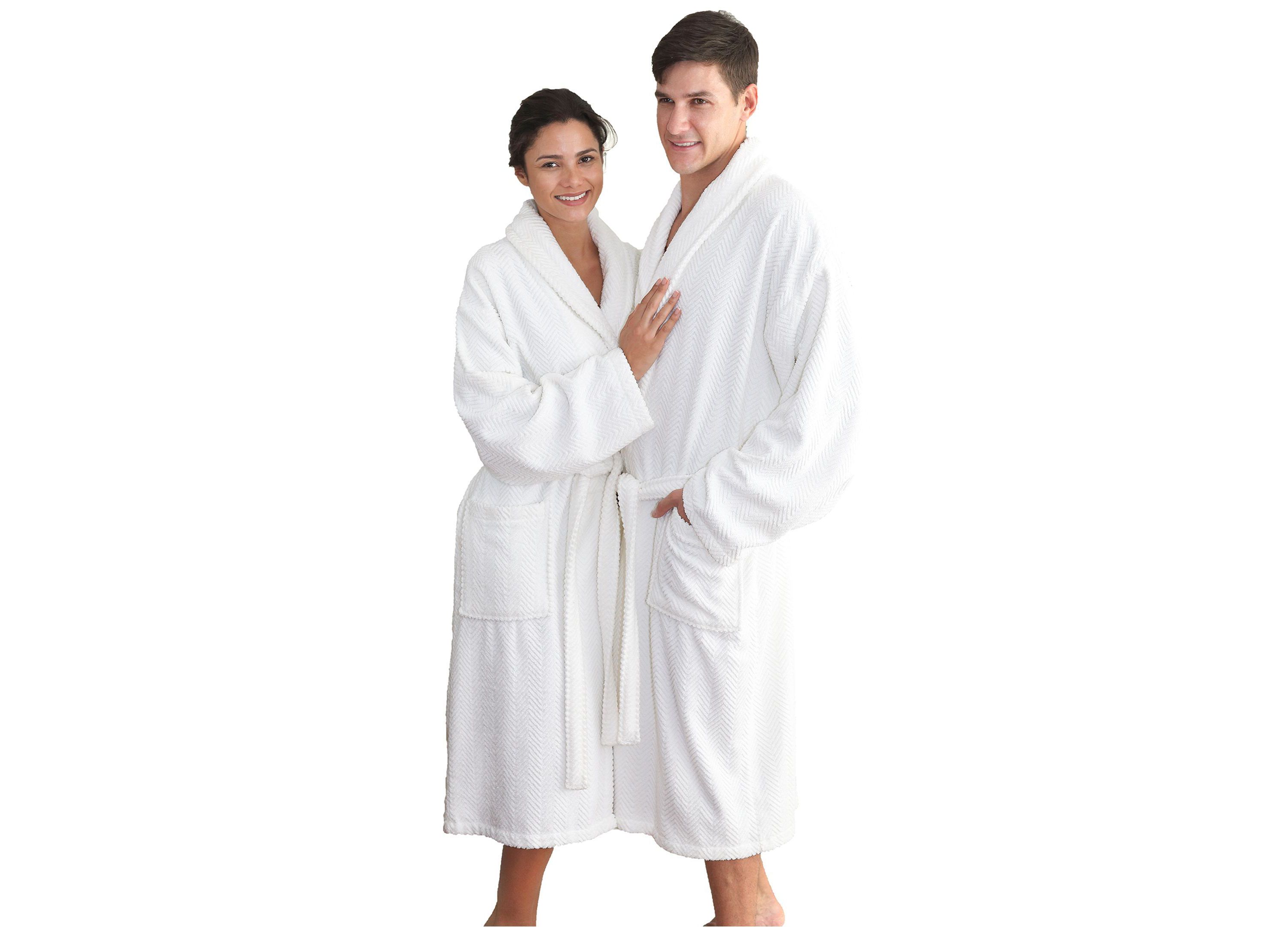 Unisex Herringbone Bathrobe