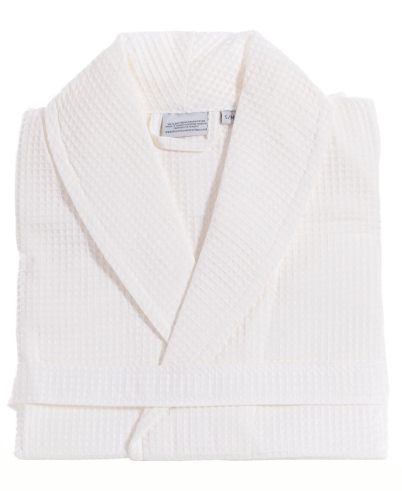 Unisex Waffle Weave Bathrobe