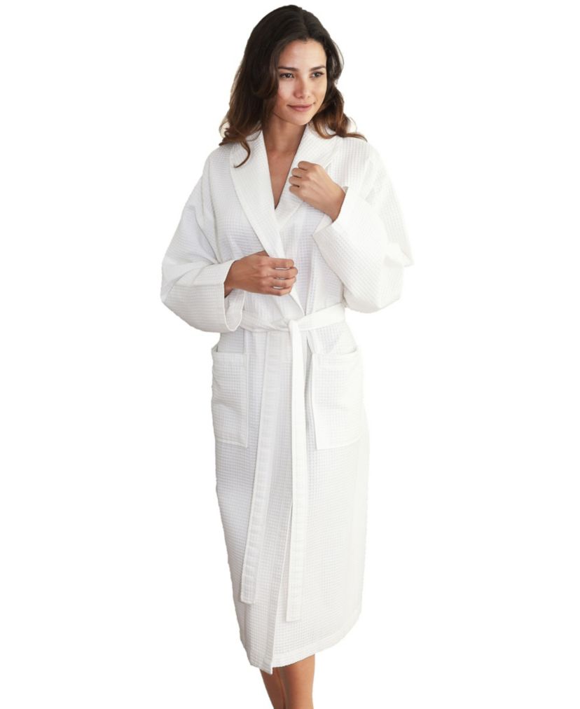 Unisex Waffle Weave Bathrobe