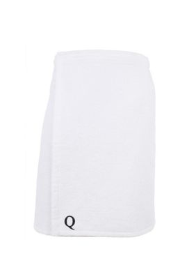Linum Home Textiles Personalized Men's Body Wrap - White