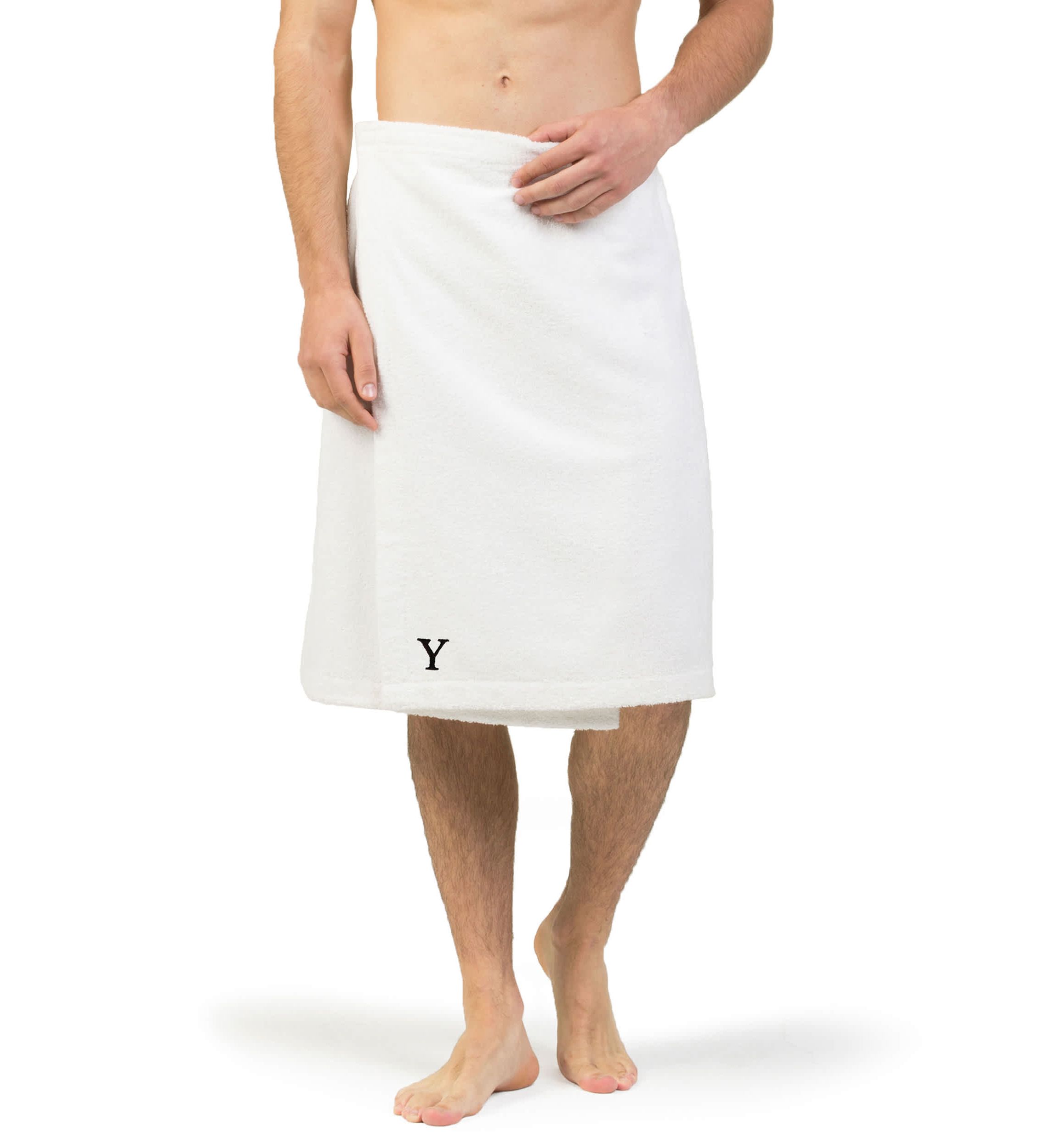 Personalized Mens Body Wrap - White