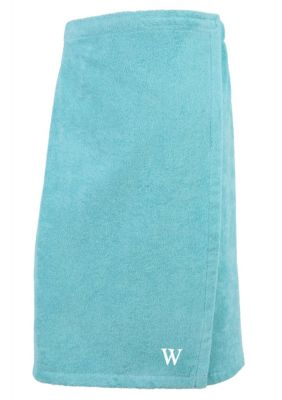 Linum Home Textiles Personalized Women's Body Wrap - Aqua