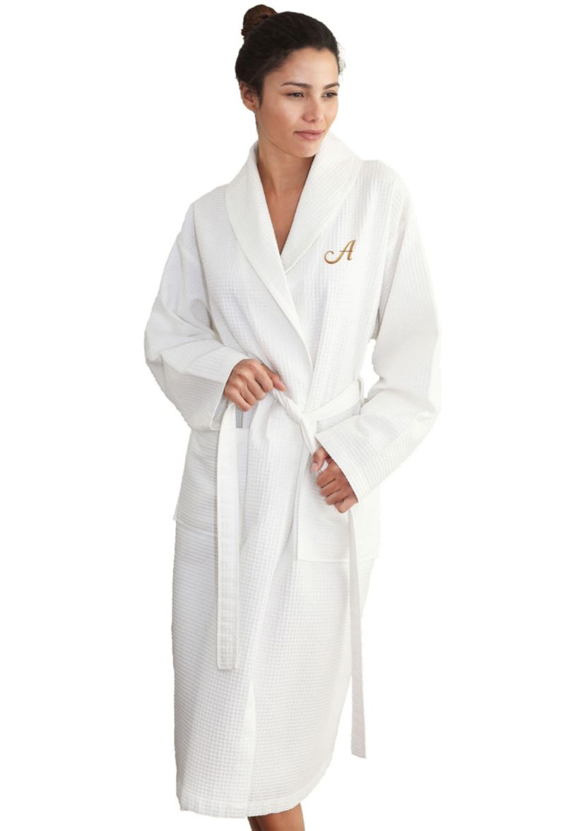 Personalized Unisex Waffle Weave Bathrobe