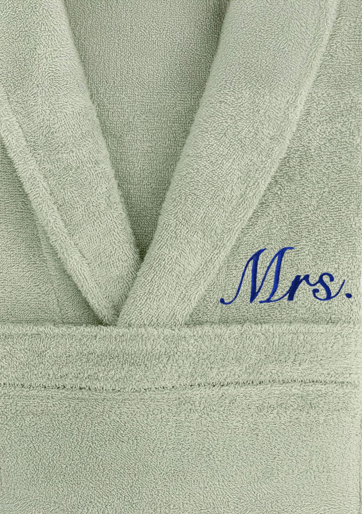 Terry Bathrobe Embroidered with Mrs Design