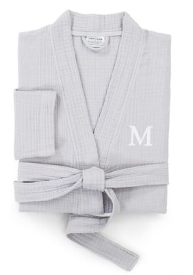 Linum Home Textiles Personalized Unisex Smyrna Bathrobe, S/M