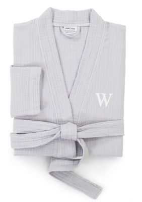 Linum Home Textiles Personalized Unisex Smyrna Bathrobe, S/M