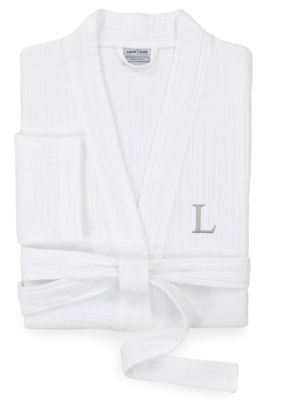Linum Home Textiles Personalized Unisex Smyrna Bathrobe, S/M
