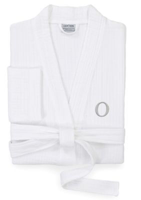 Linum Home Textiles Personalized Unisex Smyrna Bathrobe, S/M