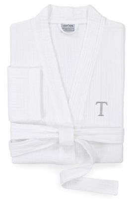 Linum Home Textiles Personalized Unisex Smyrna Bathrobe, S/M