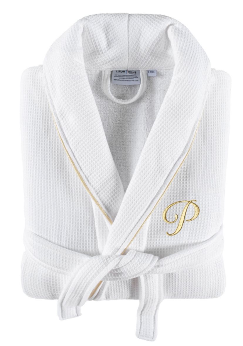 Personalized Unisex Waffle Terry Bathrobe