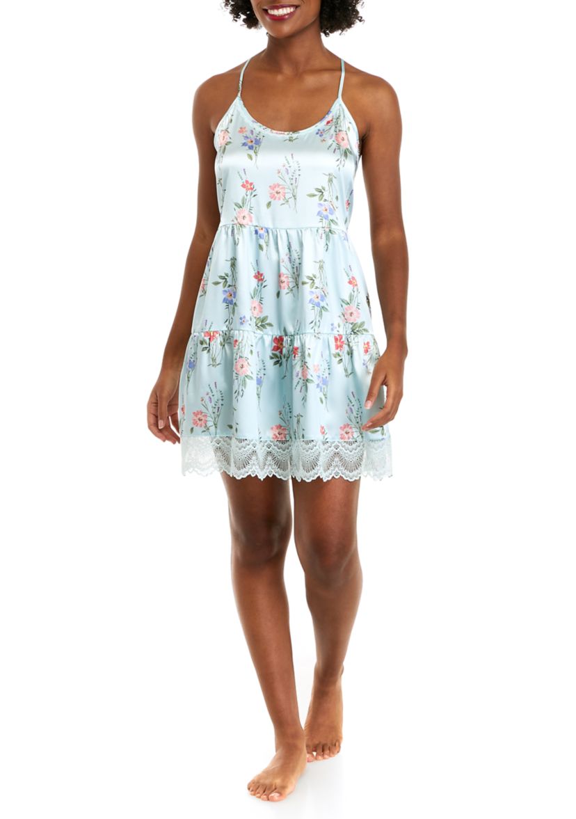 Bridal Floral Lace Trim Chemise