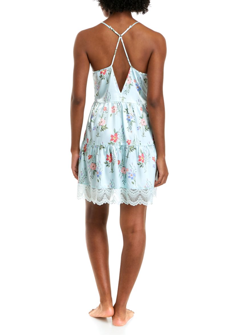 Bridal Floral Lace Trim Chemise