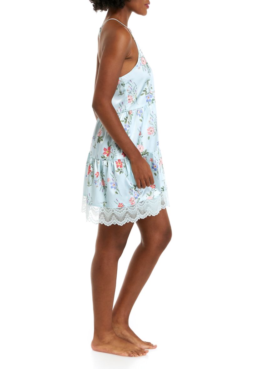 Bridal Floral Lace Trim Chemise