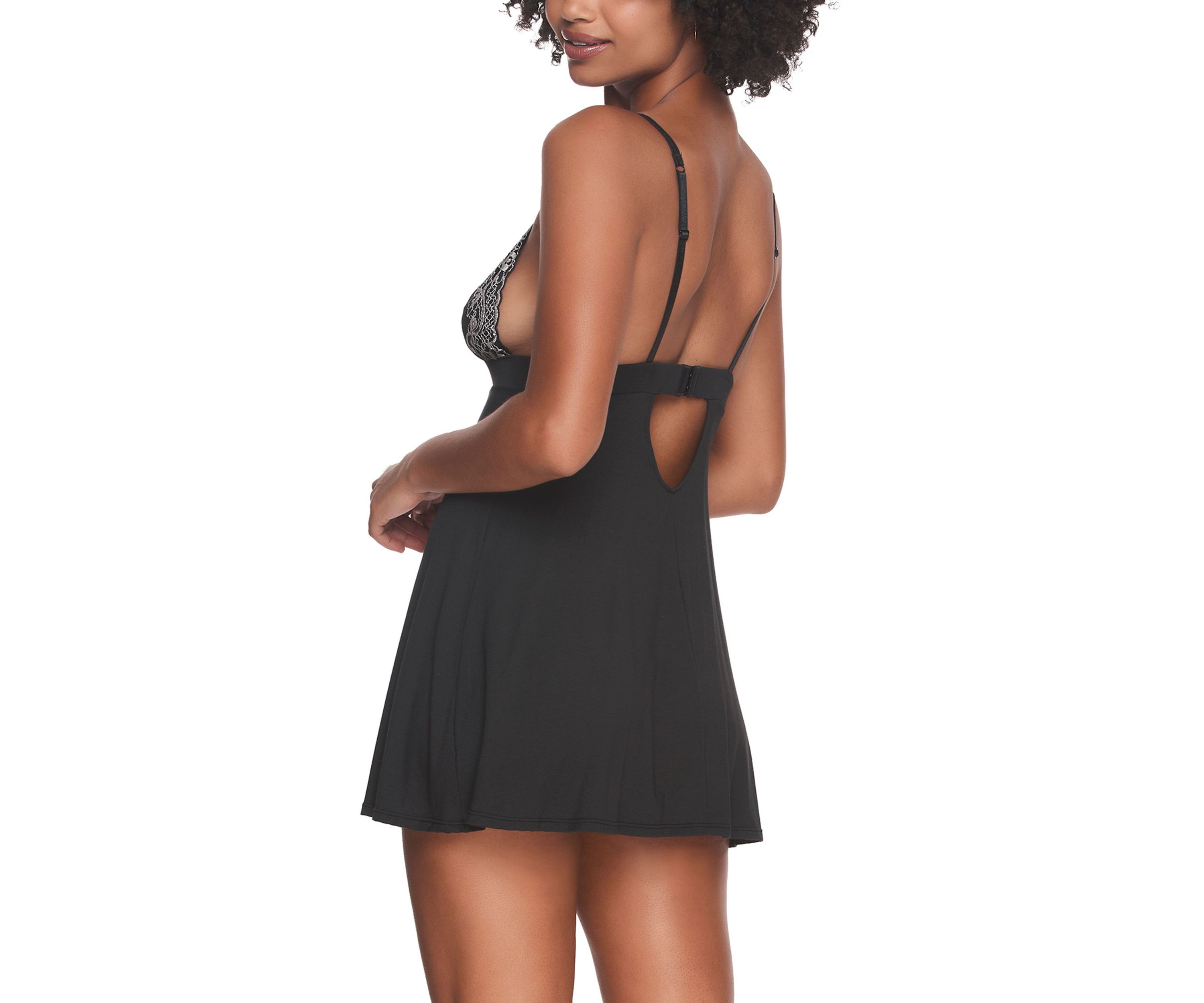 Demure Silky Soft Chemise w Lace