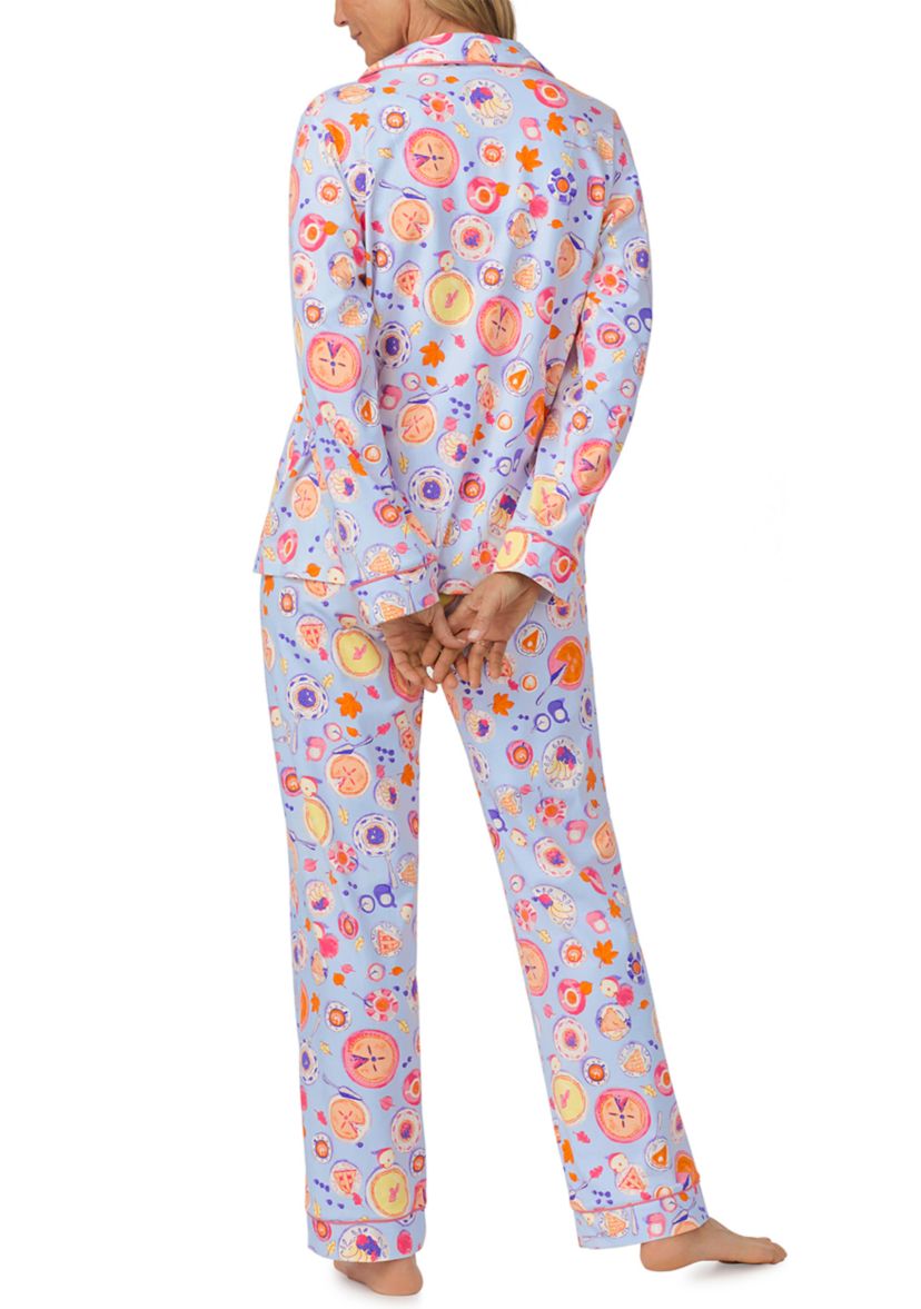 Long Sleeve Classic Stretch Jersey Pajama Set 