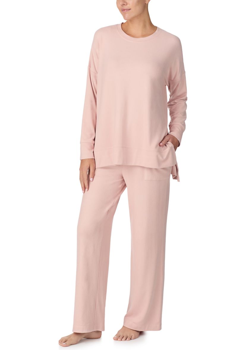 Womens Oversized Top and Pants Pajama Set