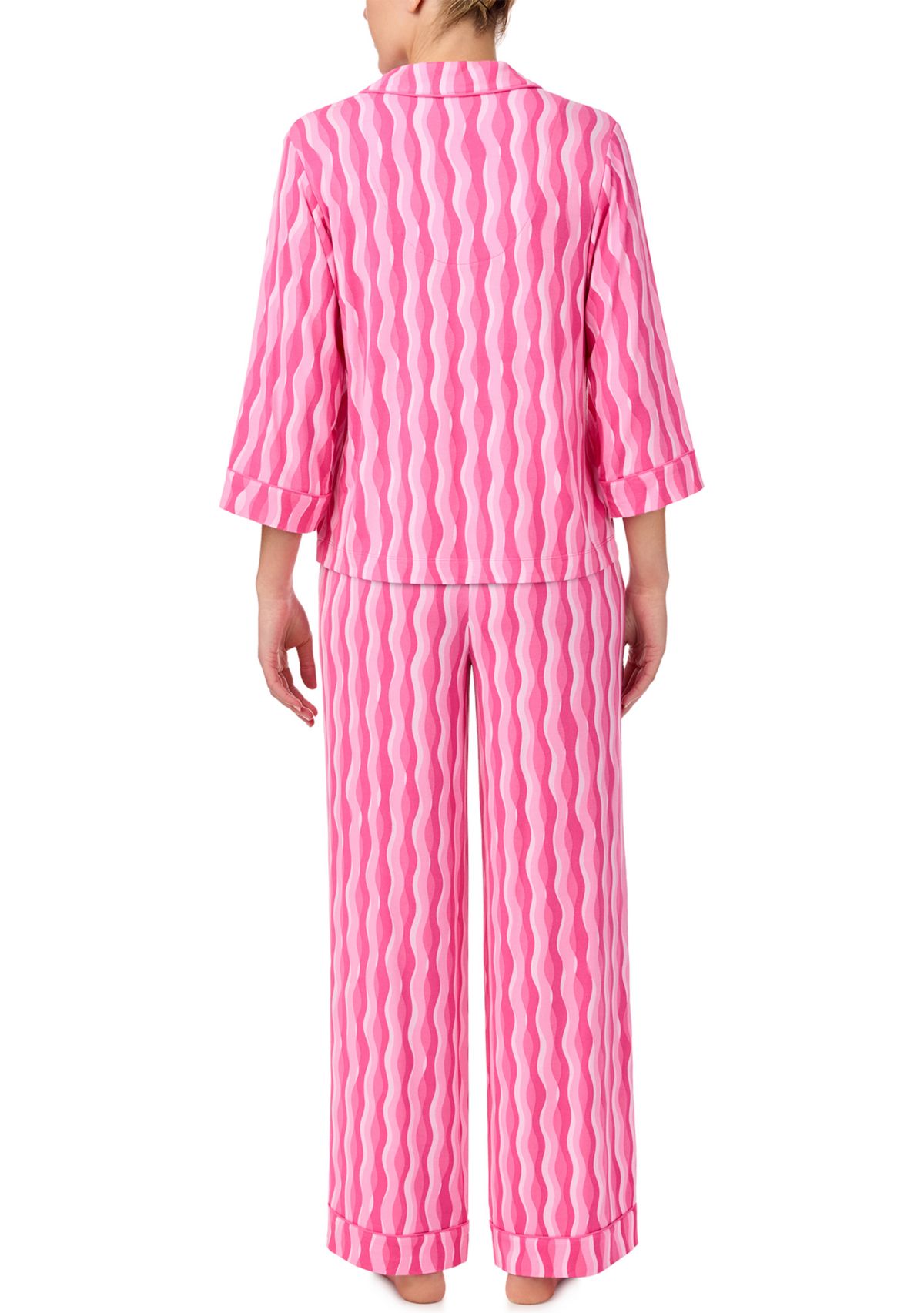 Printed Notched Pajama Set