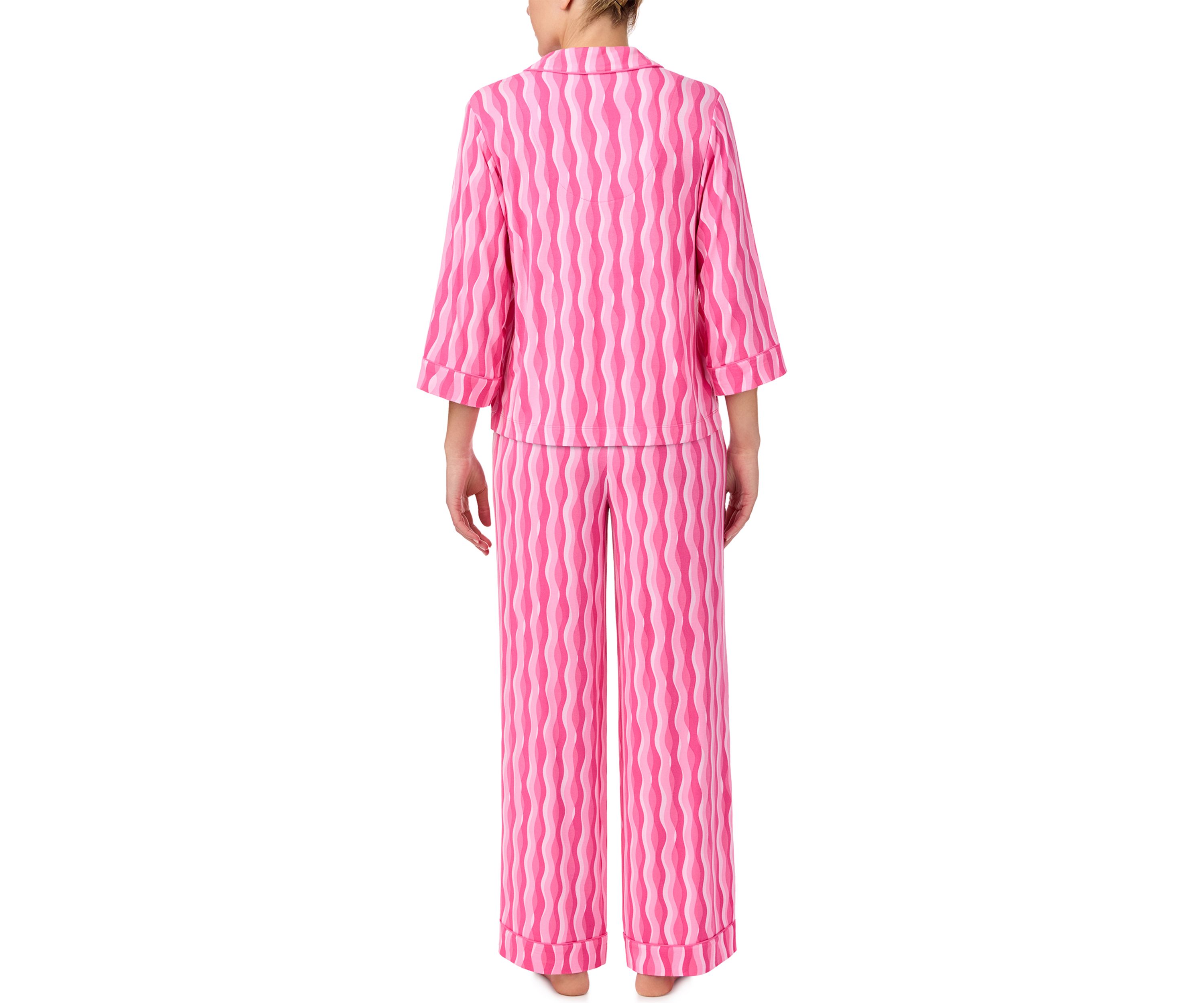 Printed Notched Pajama Set