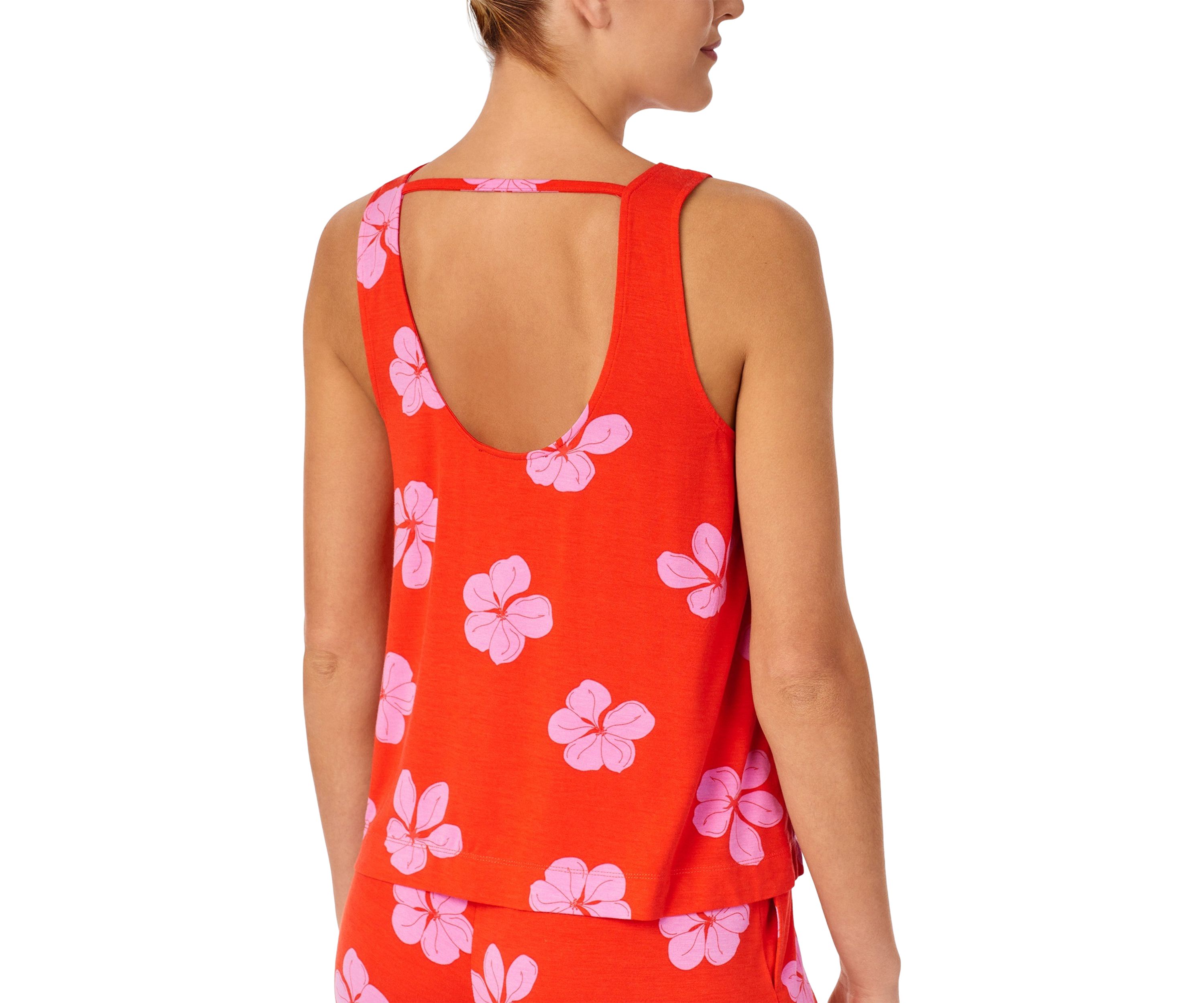 Womens High Waisted Printed Pajama Set