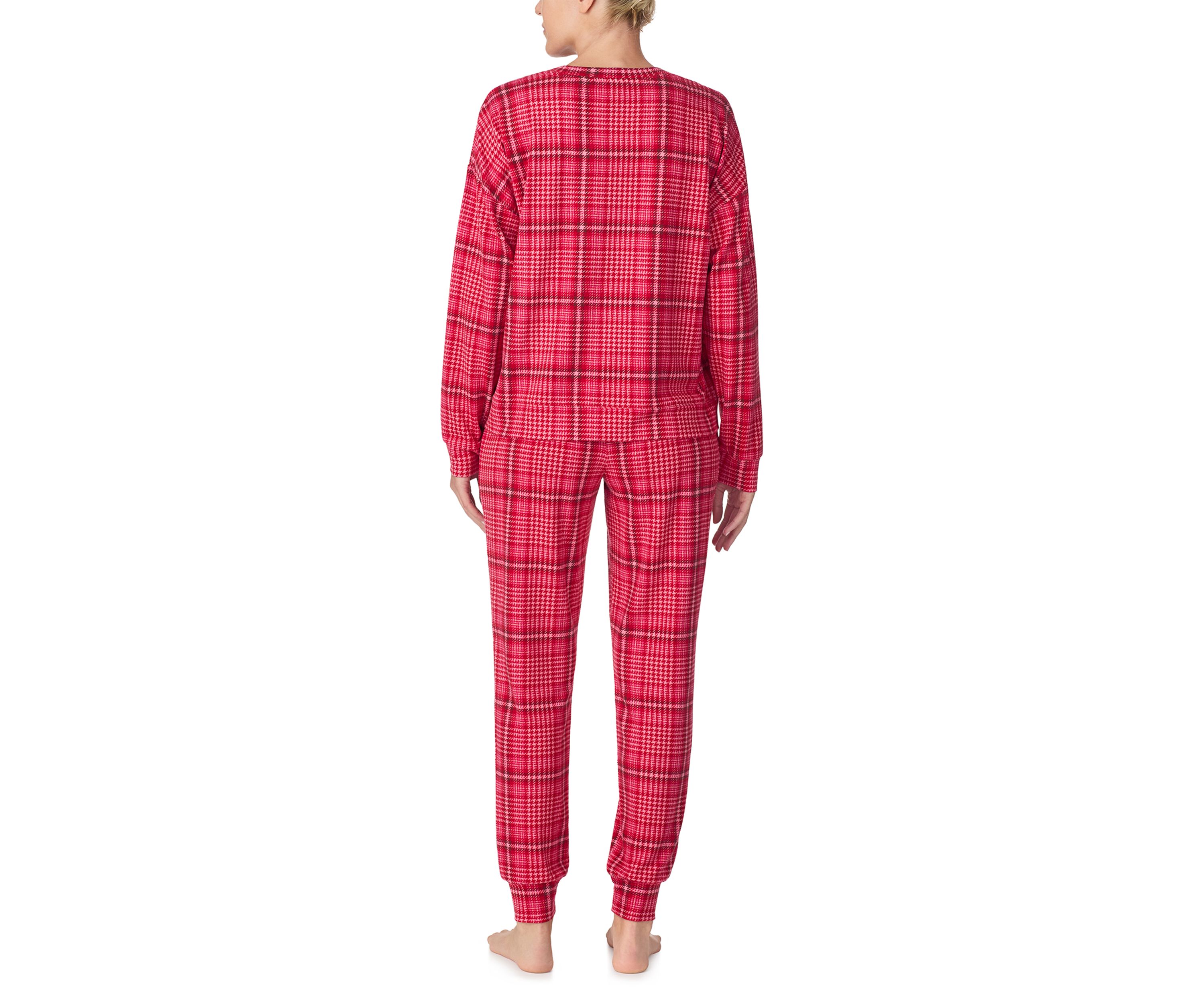 Womens Long Sleeve Top and Jogger Pants Pajama Set